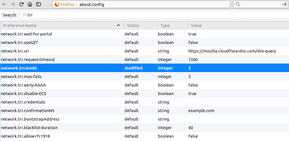 doh firefox