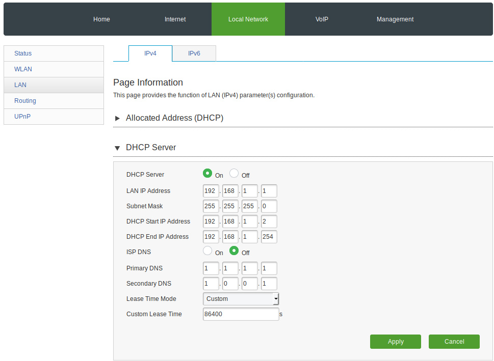 router dns